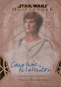 Tarjeta autógrafa #06/10 Star Wars Masterwork 2018, Caroline Blakiston (Mon Mothma) - Imagen 1 de 2