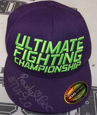 Rowdy Bec Rawlings Signed Personally Worn Used TUF 20 UFC Hat PSA/DNA COA Auto'd - Image 1 of 4