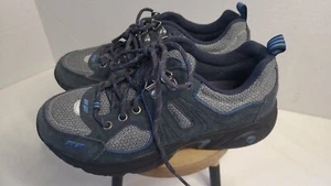 Ryka Hiking Shoes Chalk Womens Size 6.5 Blue Suede Made By Women - Picture 1 of 13