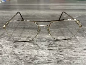 Luxottica Brille Brillengestell Carlos 140 vergoldet 58 18 Italy - Bild 1 von 16