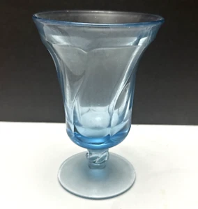 Copa de té helado/agua Jamestown vintage Fostoria Jamestown vidrio azul aguamarina 6" de alto - Imagen 1 de 9