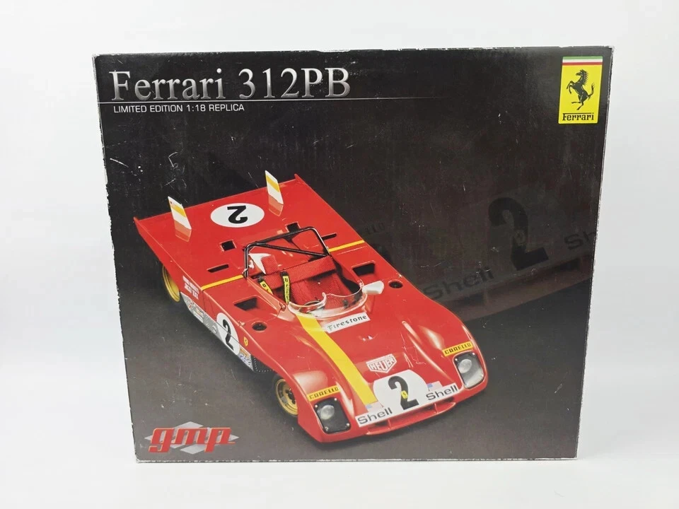 GMP FERRARI 312PB RACE CAR ANDRETTI ICKX MASTERPIECE 1/18 SCALE VERY NICE in BOX - Image 1 of 4