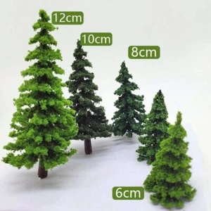10PC 4-12CM Season Trees HO/OO Scale Pine Miniatures Lot Garden Plants Scenery - Picture 1 of 6