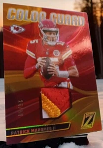 /25 Patrick Mahomes Reliquia Parche Memorabilia Impresión Corta SP #CG-1 Color Guard - Imagen 1 de 2