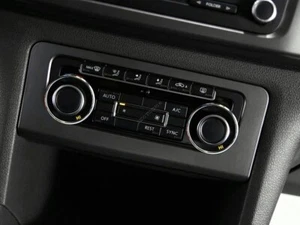 Fits VW Amarok 2010-2015 Aluminium Ringe für Lüftungsregler Heizungsregler x2 - Picture 1 of 5