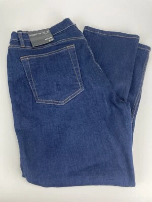 Pantalones de mezclilla elásticos calce recto David-Rinse para hombre Alfani Jeans, talla 38W X 30 L Foto 1 de 4