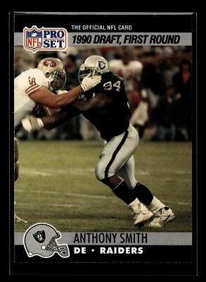 1990 Pro Set #679 Anthony Smith RC (EX)(FTB) - Image 1 of 2