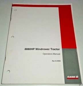 Case IH 8880HP Windrower Tractor Operators Maintenance Manual 9/00 6-24950 OEM - Picture 1 of 3
