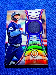 Camiseta deportiva 2025 Topps Tribute Pete Crow-Armstrong Tributaries púrpura/50 - Imagen 1 de 11
