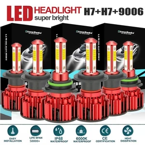 For Kia Soul EV 2015 2016 2017 Blue H7 H7&9145 LED Headlight Fog Light Bulbs - Picture 1 of 19