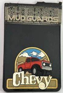 Vintage 1973-1987 Chevy Truck PlastiColor Mud Flaps Splash Guards 16"x15" Pair - Picture 1 of 5