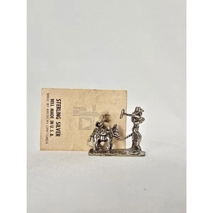 Vintage Bell Sterling Silver State of Michigan Charm Prospector Man with Donkey - Picture 1 of 3