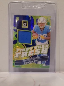 2024 Donruss Optic Brenden Rice #FYF-BRE First Year Fresh Jersey Patch Rookie RC - Picture 1 of 2