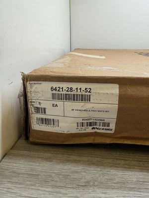 Rev-A-Shelf 6421-28–11-52 Classic 28" Polymer Kidney 1-Shelf Lazy - White *READ* - Image 1 of 4