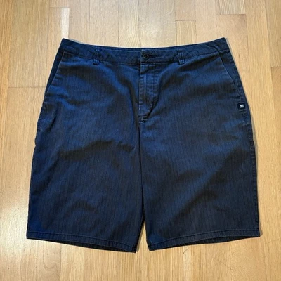 DC SHOES PANTALONES CORTOS NEGROS PARA HOMBRE 34 RELAJADO TRABAJADOR Patinador SHORT Y2k Foto 1 de 4