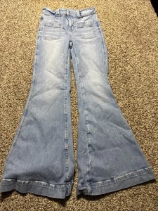 JEANS DONNA AE AMERICAN EAGLE FESTIVAL SVASATO NEXT LEVEL ELASTICIZZATO 0 CORTO - Foto 1 di 4