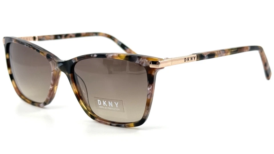 DKNY DK539S Womens Plastic Sunglass 237 Dark Tortoise 55-16 w Case
