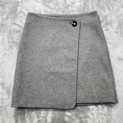 Ann Taylor LOFT юбка женщин 0 серый искусственного надежном карандаш назад молнии эластичной опрятный - Изображение 1 из 4