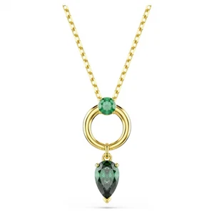 Ciondolo Swarovski Zirconi Mesmera, Tagli Misti, Verde, Placcato Oro 5732484 - Foto 1 di 6