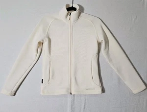 Merrell Womens Cream Polartec Sweater Full Zip Sweatshirt Size XS Pockets - Picture 1 of 15