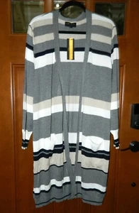 Neu mit Etikett Joseph A. Damen Plus Charlie Streifen Strickjacke Pullover * 3X Einzelhandel $ 88 - Bild 1 von 4