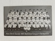 1947-66 Exhibit Card 1951 N.Y. Giants N.L. Champions SP WILLIE MAYS ROOKIE!! NM