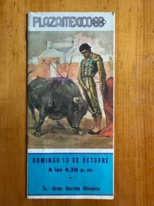 Brochure 1968 Plaza Mexico vintage bullfighting collectible - Picture 1 of 4