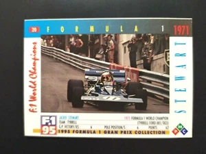 PIEMMECI FORMULA 1 ANNO 1995 JACKIE STEWART n. 20 NEW CARD - Picture 1 of 2