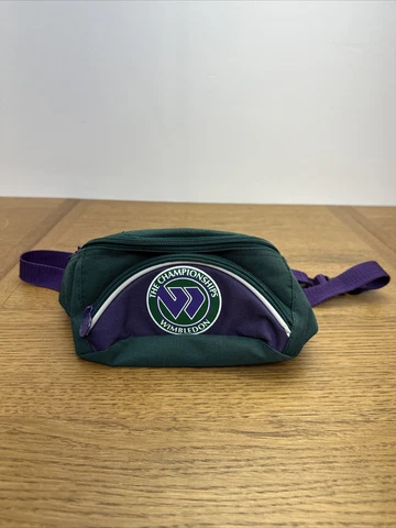 Vintage Wimbledon Championships Tennis Fanny Pack Shoulder Strap Bag Purse Cover
