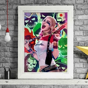 HARLEY QUINN - DC Comics Poster Picture Print Sizes A5 to A0 **FREE DELIVERY** - Picture 1 of 14