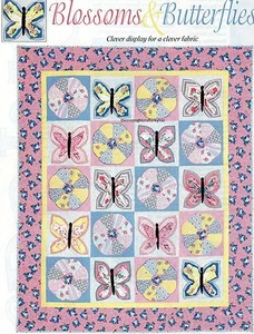 Blossoms & Butterflies Quilt Pattern Pieced/Applique PC - Picture 1 of 1