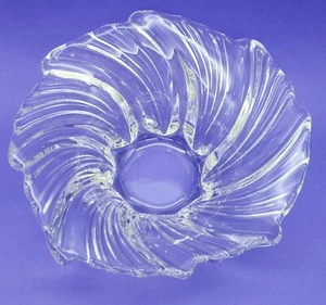 Mikasa Belle Epoque Crystal Swirl Bowl 21cm Candy Dish Retired Made In Germany - Picture 1 of 15