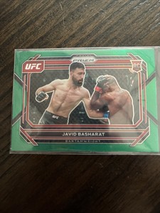 2023 Panini Prizm UFC - JAVID BASHARAT - Green Prizm SP - Rookie RC #34