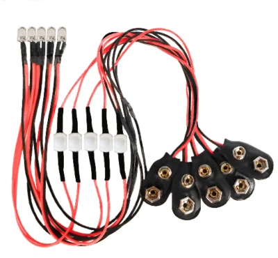 9 Volt LED Light - On/Off Switch - 5 Pack - Free Shipping - Image 1 of 4