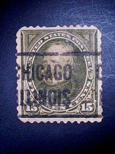 US 284 15 Cent Clay Olive Green Unwmk Very Fine Used ScCV 13 $ - Bild 1 von 1