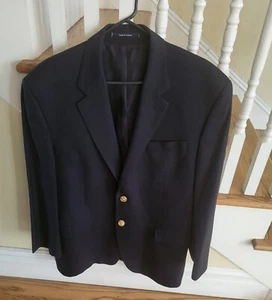 Lauren Ralph Lauren mens wool suit jacket XL 42R dark blue business - Picture 1 of 6