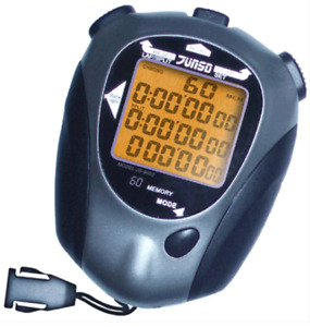 Sports Professional Stopwatch JS9002 / Water Resistant / Big LCD Panel