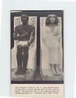 Postcard Statue of Prince Rahotpu and his wife Princess Nofrit Cairo Egypt