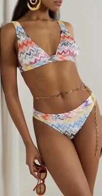 NWT Authentic Missoni 2 -Piece Zigzag Bikini Set Size 48 IT Sold Out - Image 1 of 4