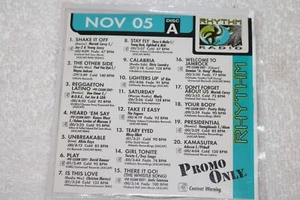 Promo Only Rhythm Radio Nov 2005 VG+ USA 2 CD Set Adassa Akon Pretty Ricky - Picture 1 of 2
