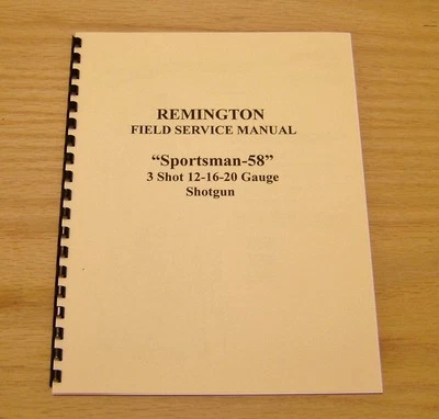 Manual de servicio/reparación Remington “Sportsman 58” - Armero - #70 Foto 1 de 2