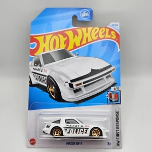 2024 Hot Wheels | HW First Response Police | Mazda RX-7 80/250 White - Picture 1 of 3