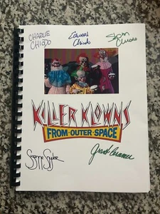 Guión completo autógrafo de película de terror Killer Klowns reimpresión guión - Imagen 1 de 3