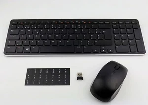 Unbenutzte Dell KM713 Wireless Tastatur Maus Combo / Belgien Layout + US KeySticker - Bild 1 von 3