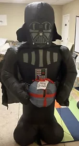 SUPER RARE Star Wars Deathstar Darth Vader Merry Christmas Gift 6ft Inflatable - Picture 1 of 12