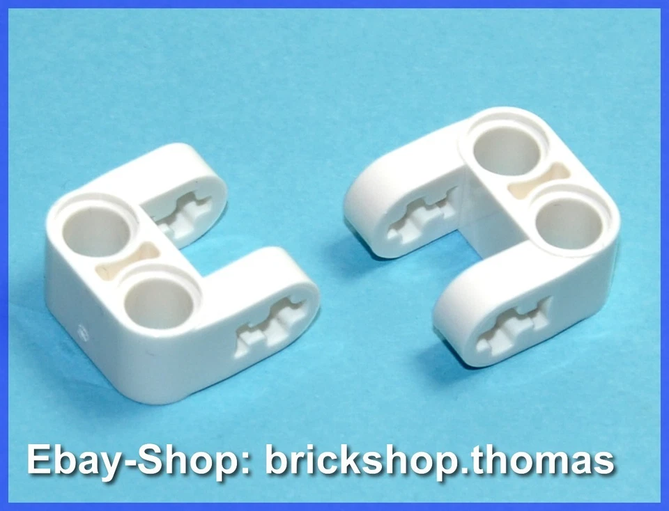 Lego 2 x Technic Verbinder weiß - 69819 - Axle Pin Connector White - NEU / NEW - Bild 1 von 1