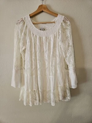 Top boho fluido blanco marfil pequeño Tempo Paris Foto 1 de 4