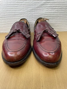 Allen Edmonds Grayson Brown Tassel Leather Loafers Shoes Men’s Size 12 B - Picture 1 of 14