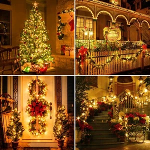 100/200 LED Solar Power String Fairy Lights Garden Outdoor Party Christmas Lamp - Picture 1 of 45