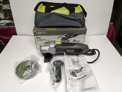 NEW Opened Box  MASTER MECHANIC 6AMP  4-1/2" ANGLE GRINDER W/BAG & ATTACHMENTS - Image 1 of 4